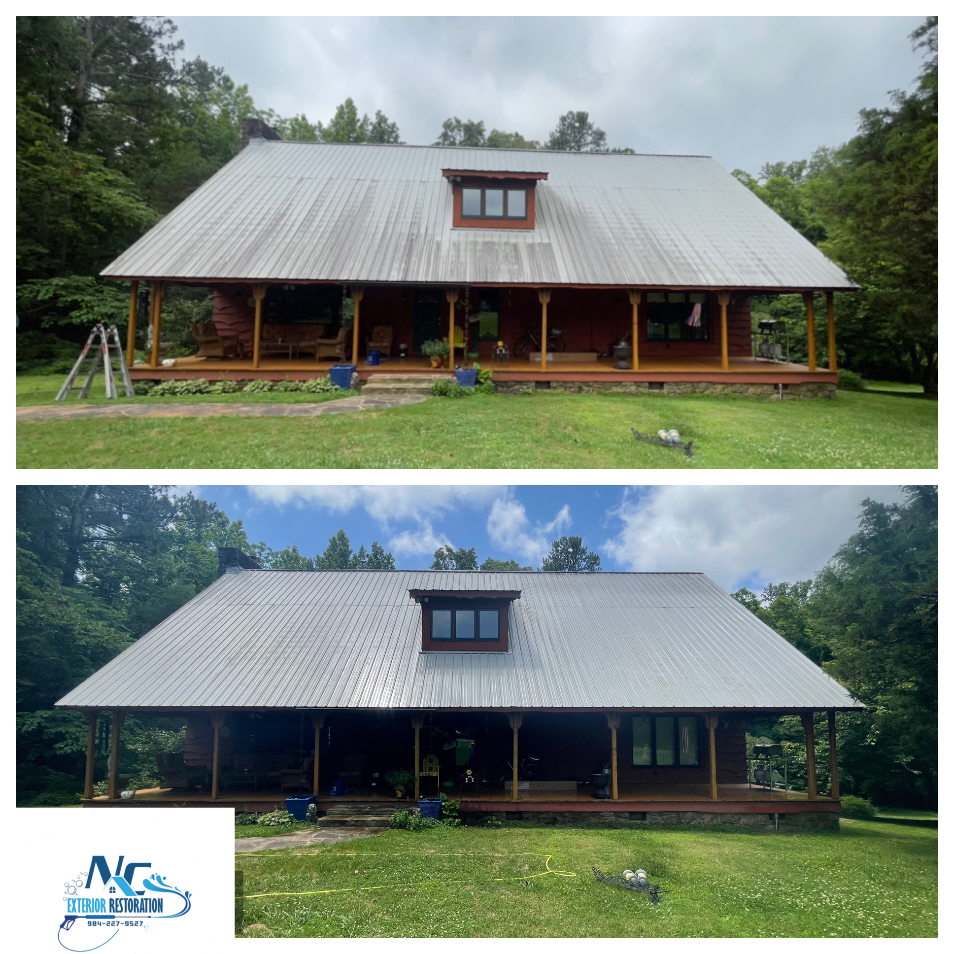 Metal Roof Cleaning In Mebane, NC