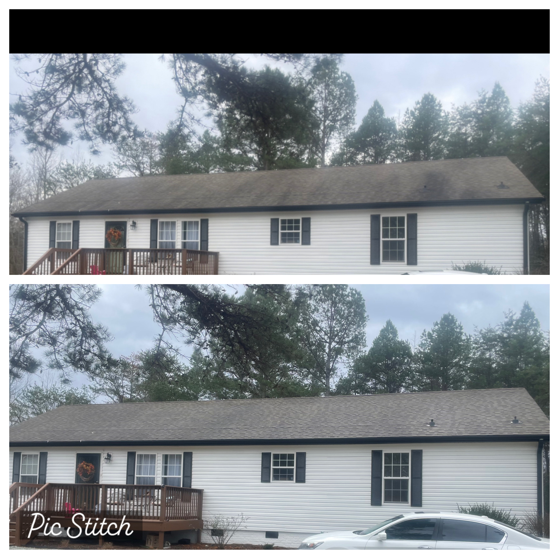 Premier roof washing in Mebane, North Carolina